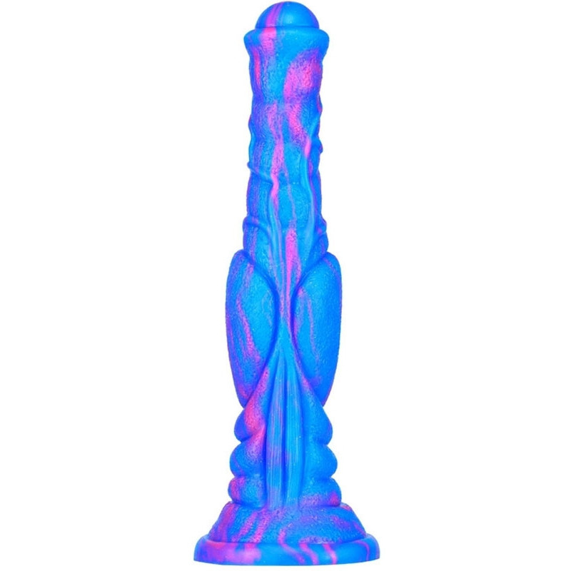 F*CK MY COLOR Gode Dog Long 26 x 6cm Bleu-Rose